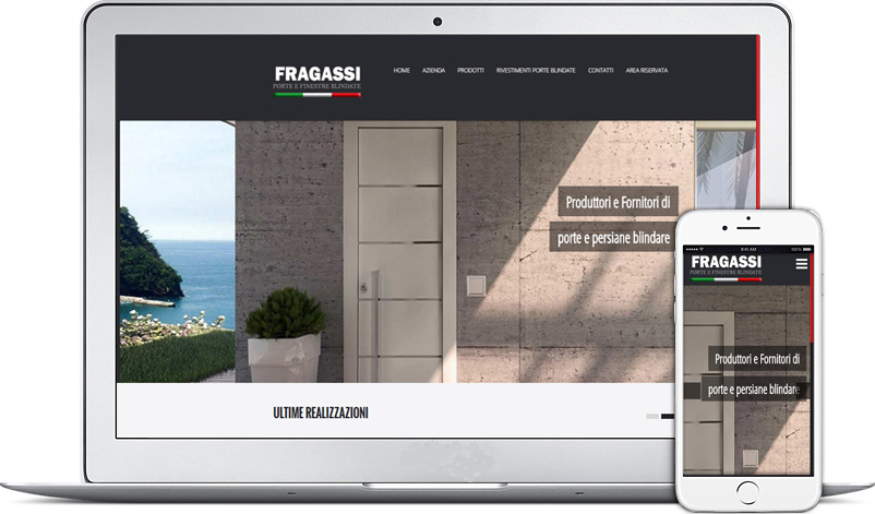 Realizzazione Sito web Porte blindate Fragassi